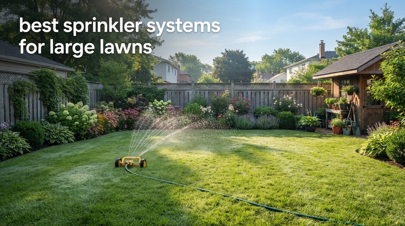 best sprinkler systems for large lawns