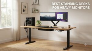 best standing desks for heavy monitors
