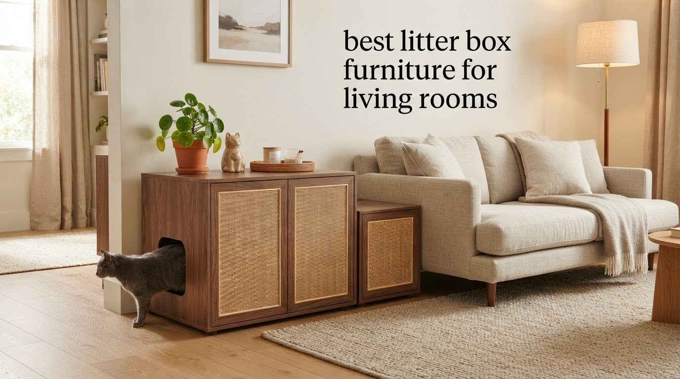 best litter box furniture for living rooms