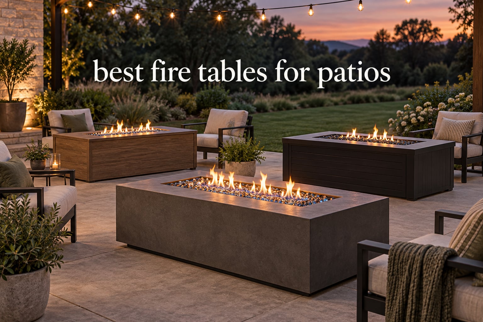 best fire tables for patios