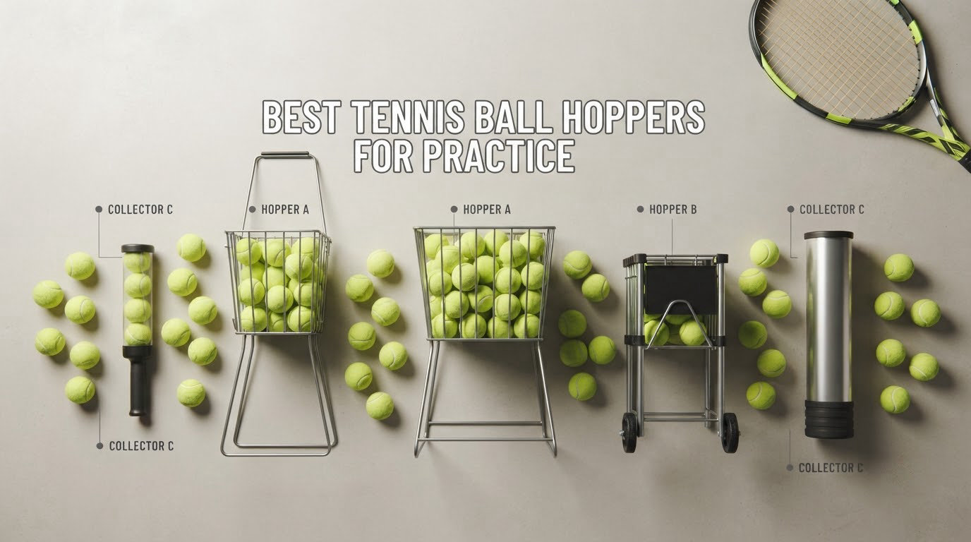 best tennis ball hoppers for practice