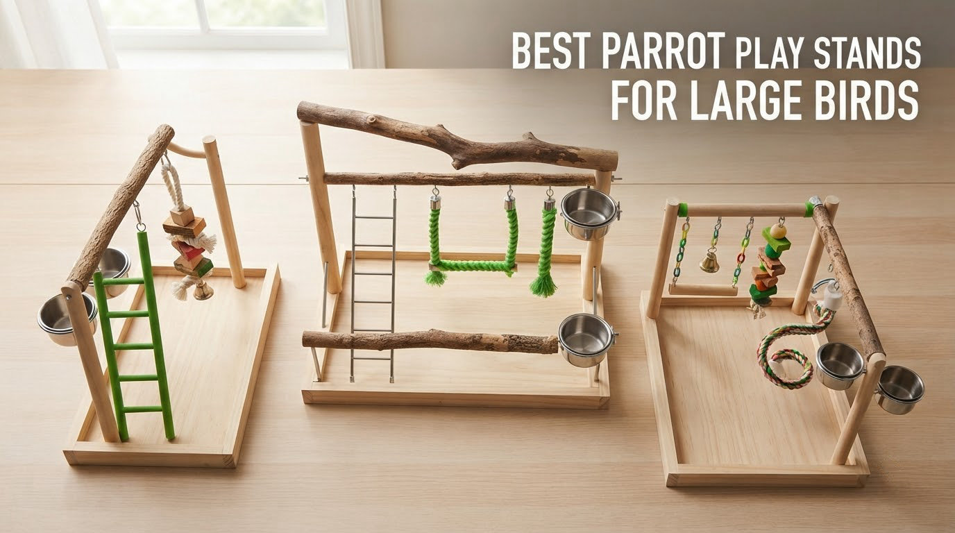 best parrot play stands for large birds