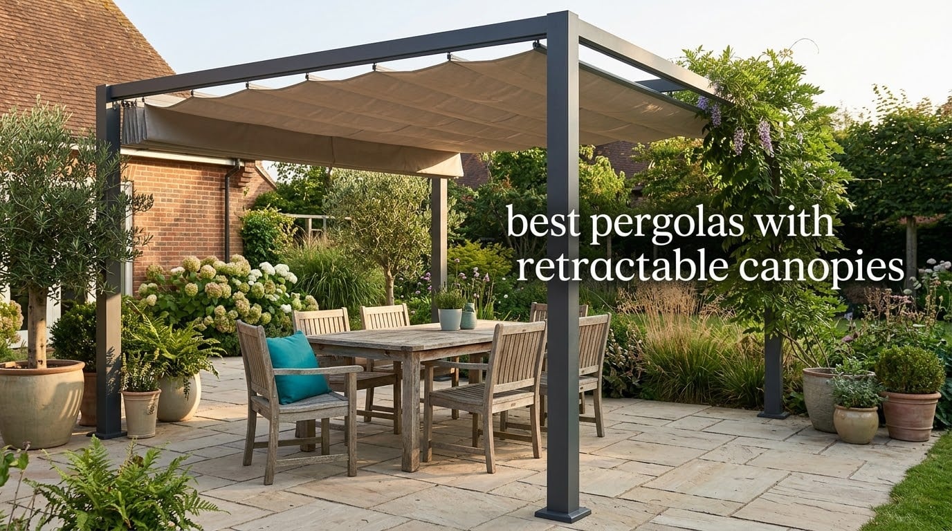 best pergolas with retractable canopies