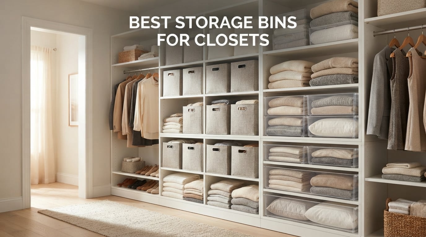 best storage bins for closets