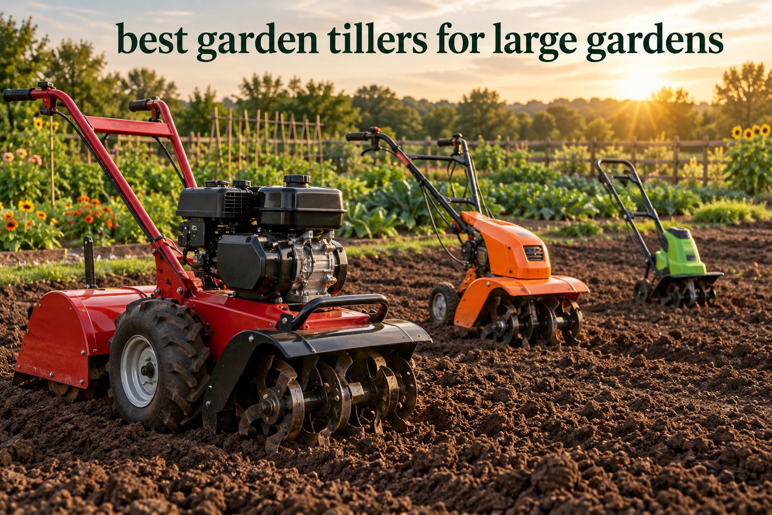 best garden tillers for large gardens