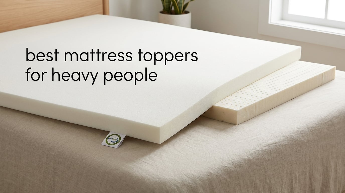 best mattress toppers for heavy people