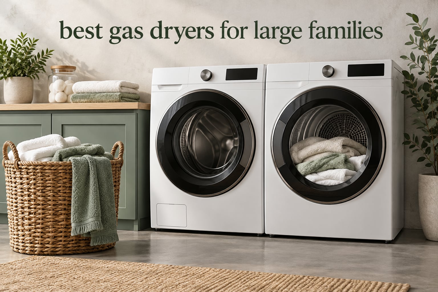 best gas dryers for large families