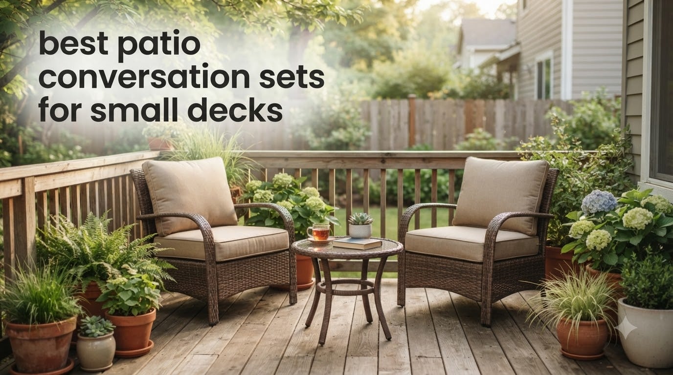 best patio conversation sets for small decks