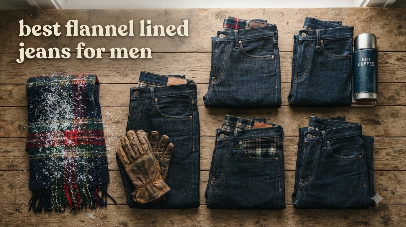 best flannel lined jeans for men