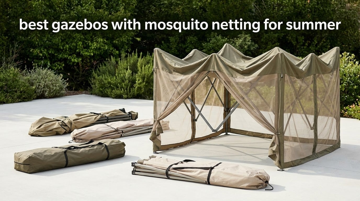 best gazebos with mosquito netting for summer