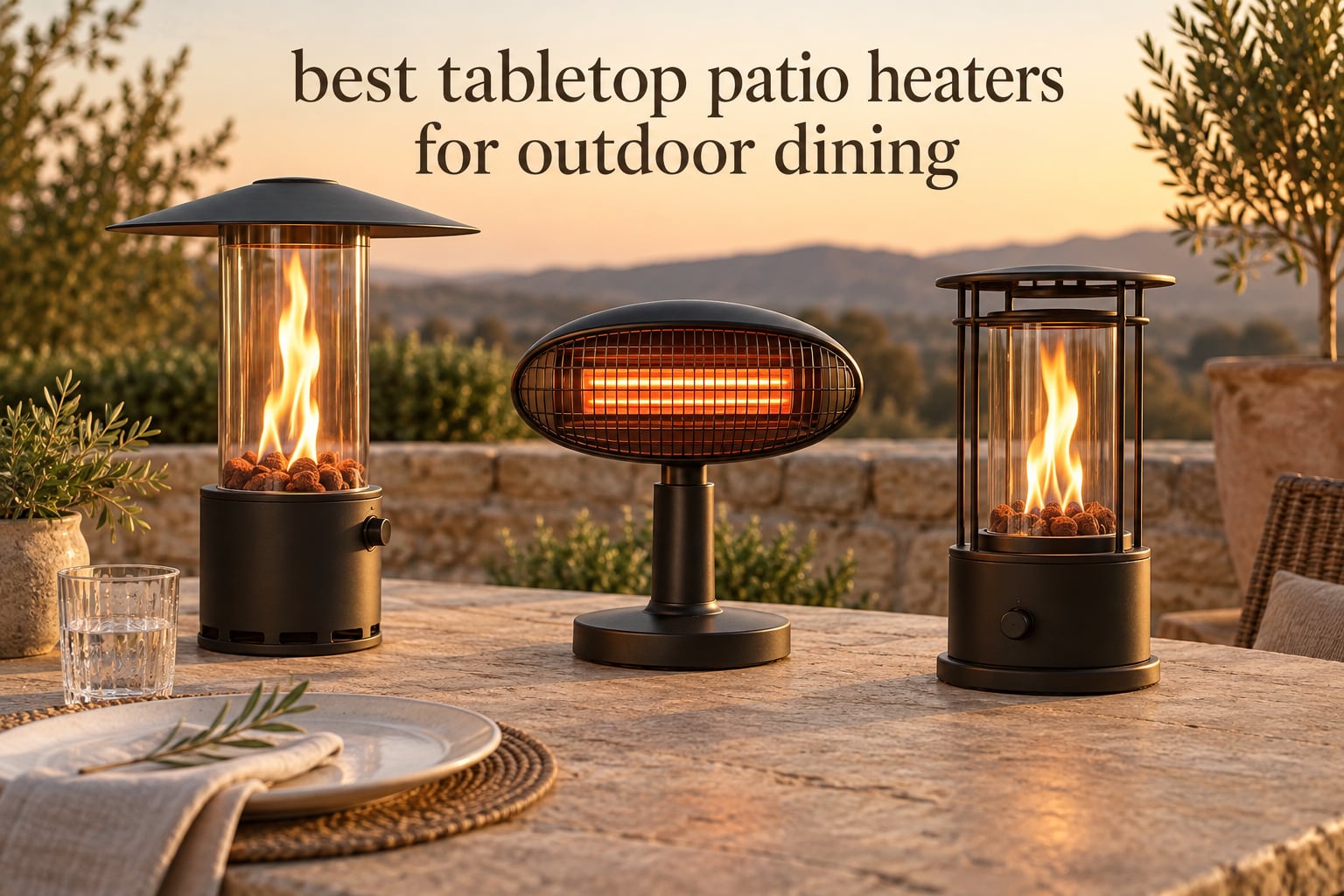best tabletop patio heaters for outdoor dining