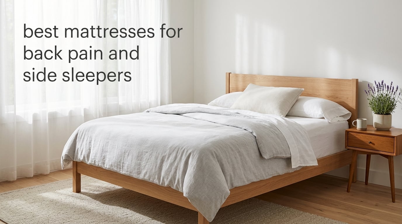 best mattresses for back pain and side sleepers