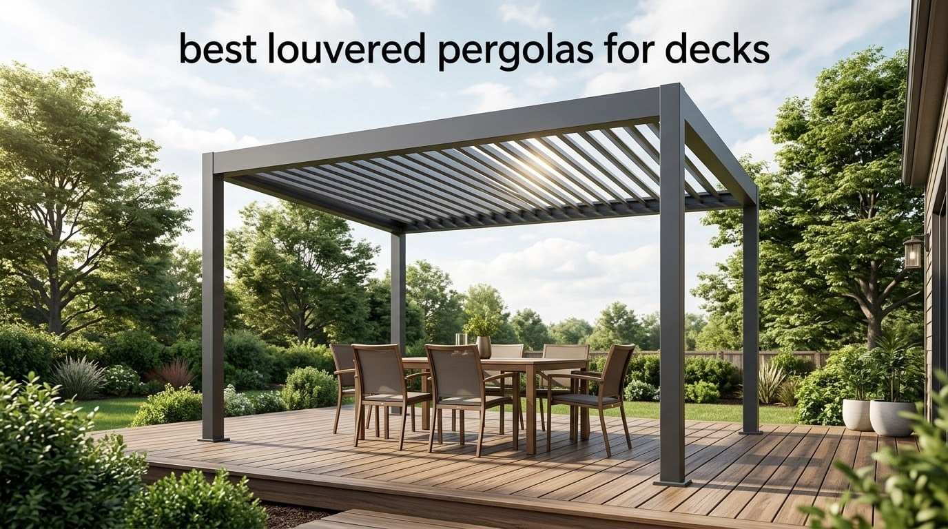 best louvered pergolas for decks
