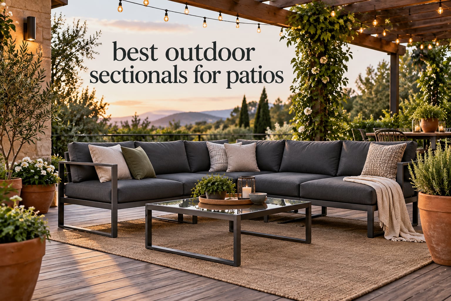 best outdoor sectionals for patios