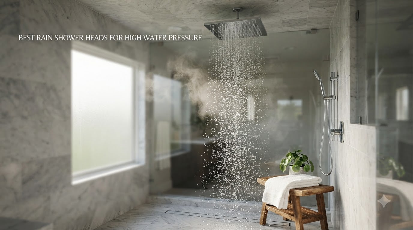 best rain shower heads for high water pressure