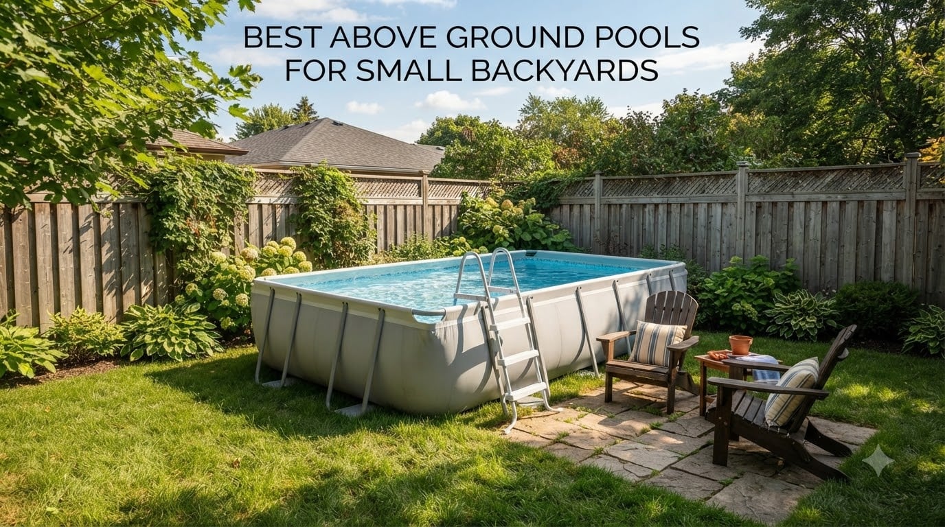best above ground pools for small backyards