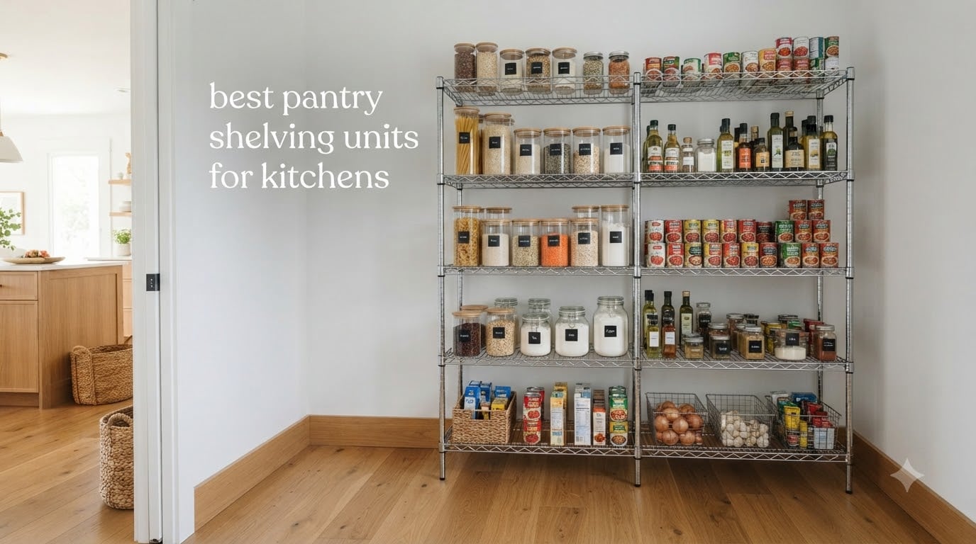 best pantry shelving units for kitchens