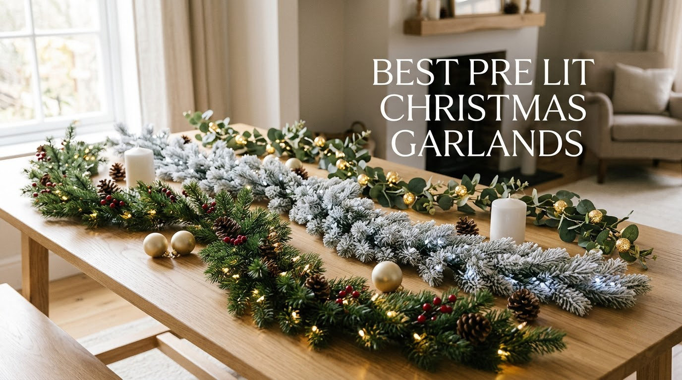 best pre lit christmas garlands