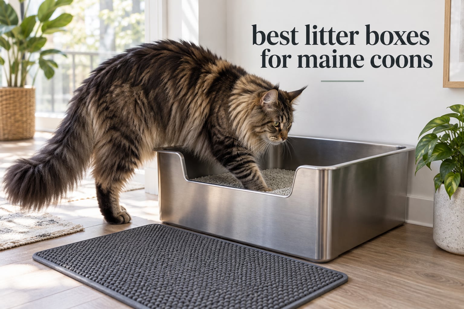 best litter boxes for maine coons