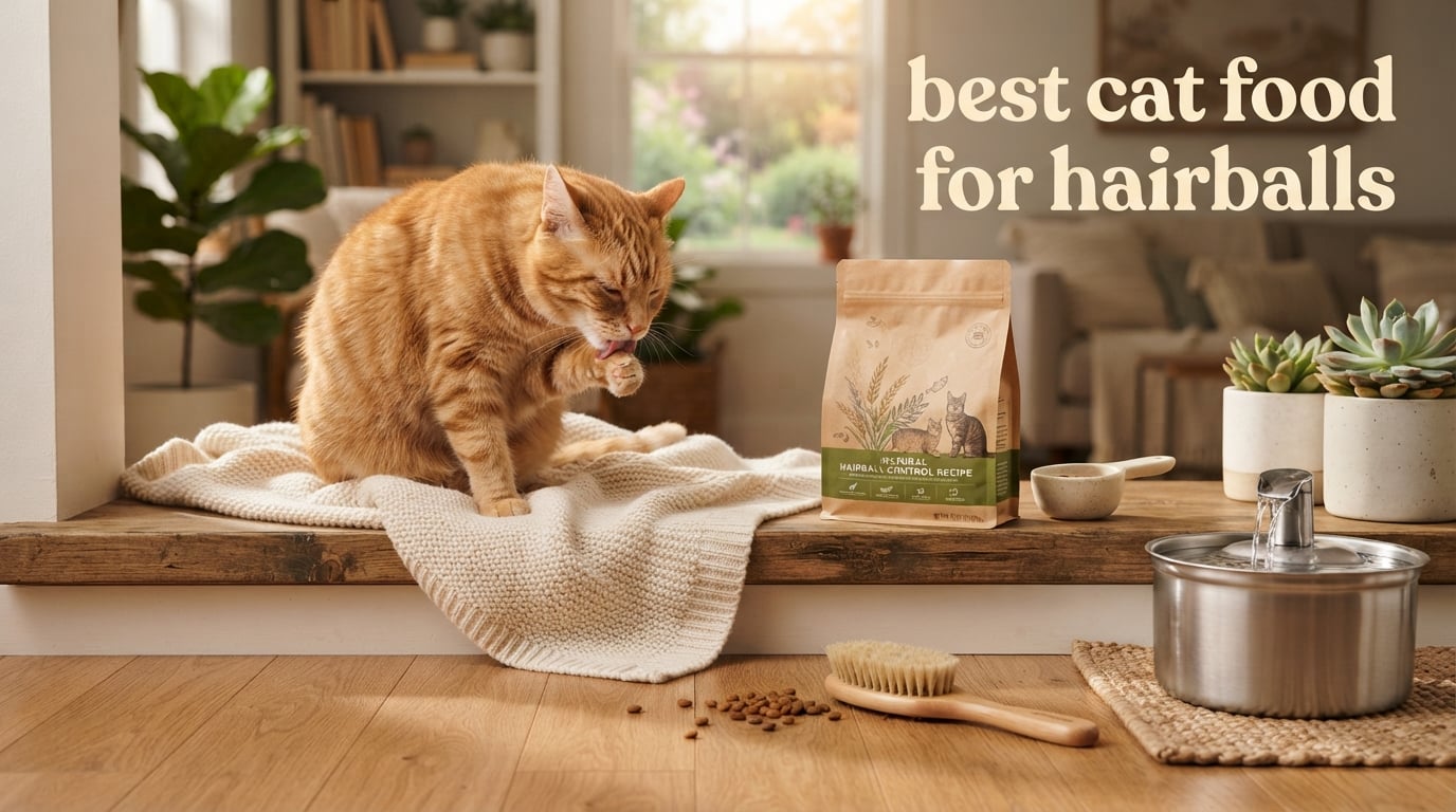 best cat food for hairballs