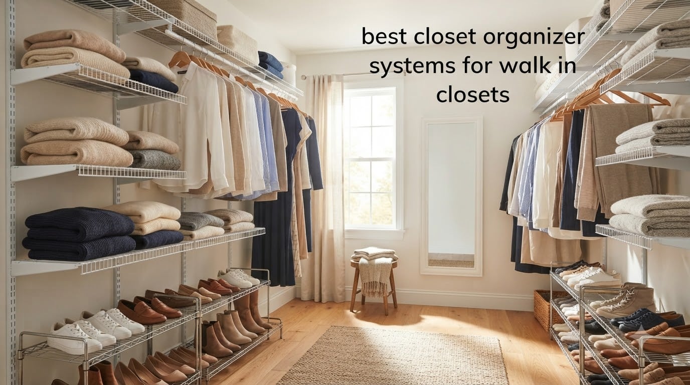 best closet organizer systems for walk in closets