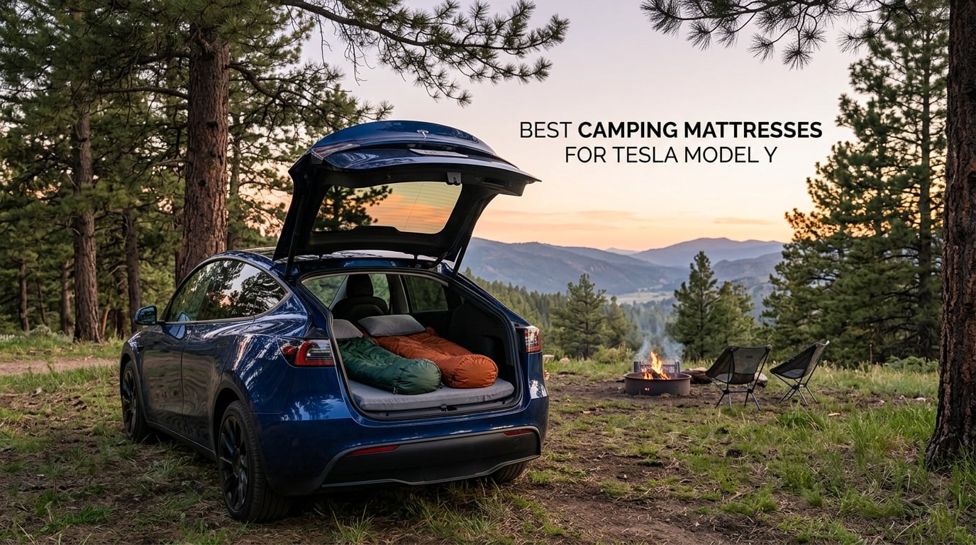 best camping mattresses for tesla model y