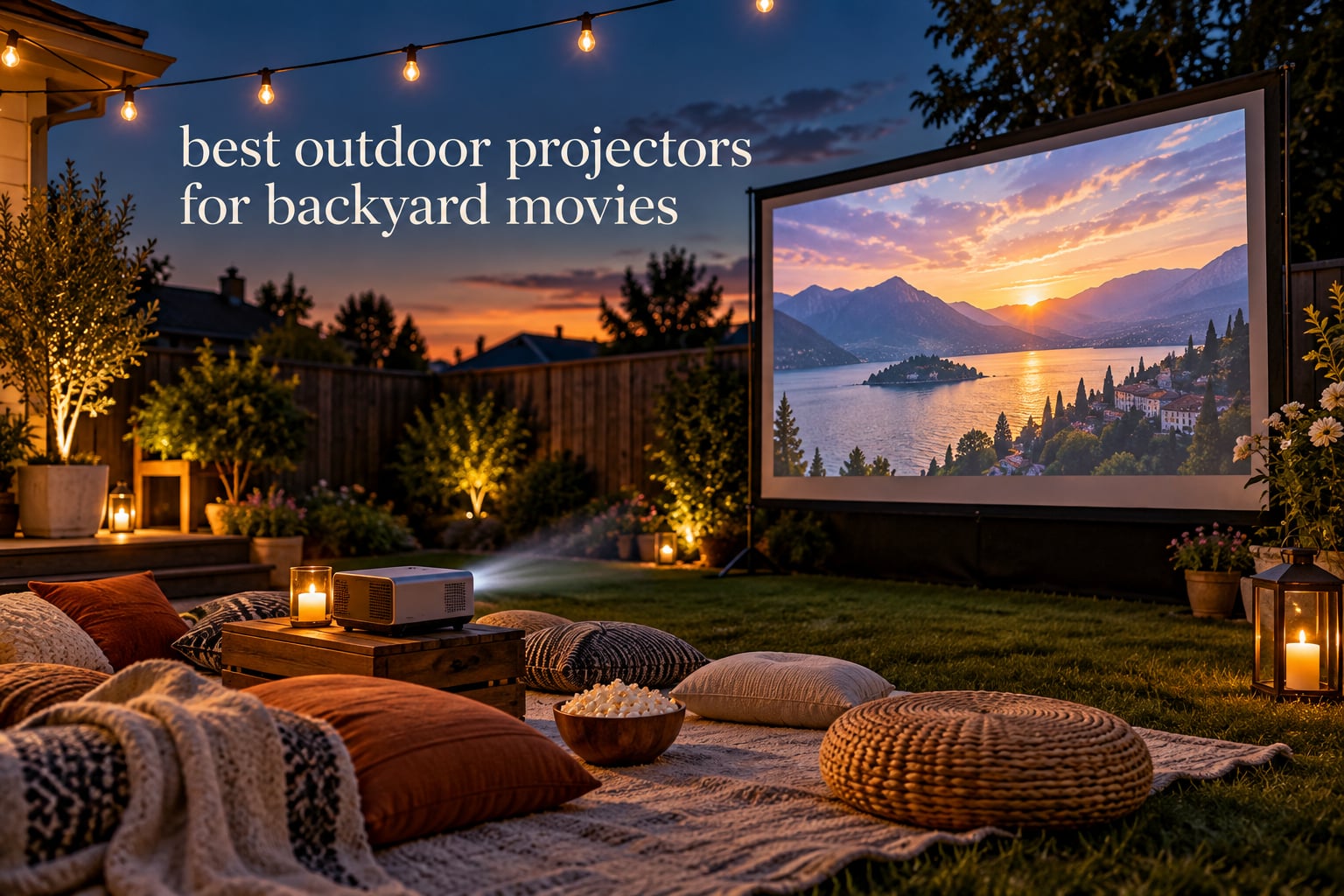 best outdoor projectors for backyard movies