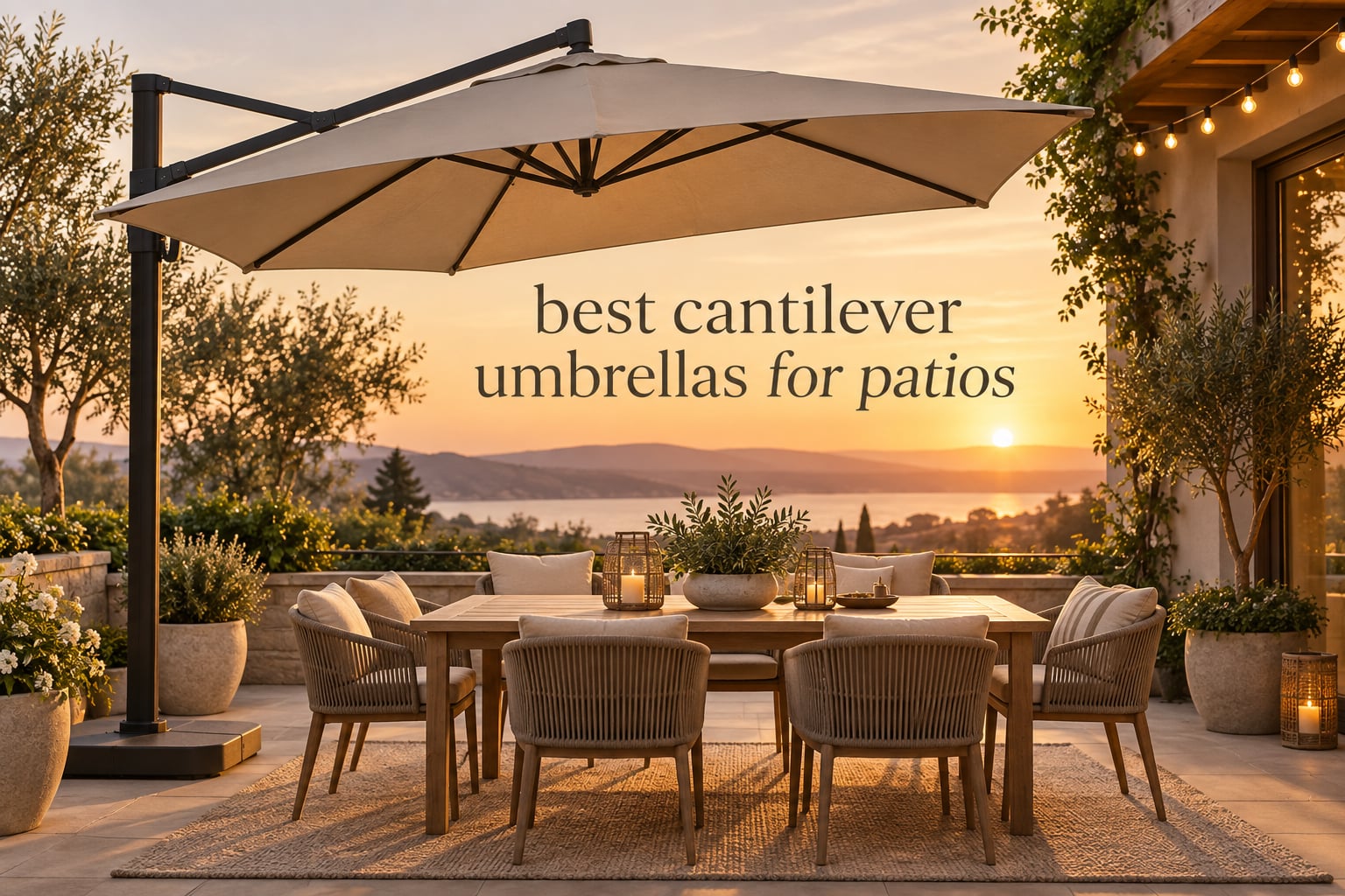 best cantilever umbrellas for patios