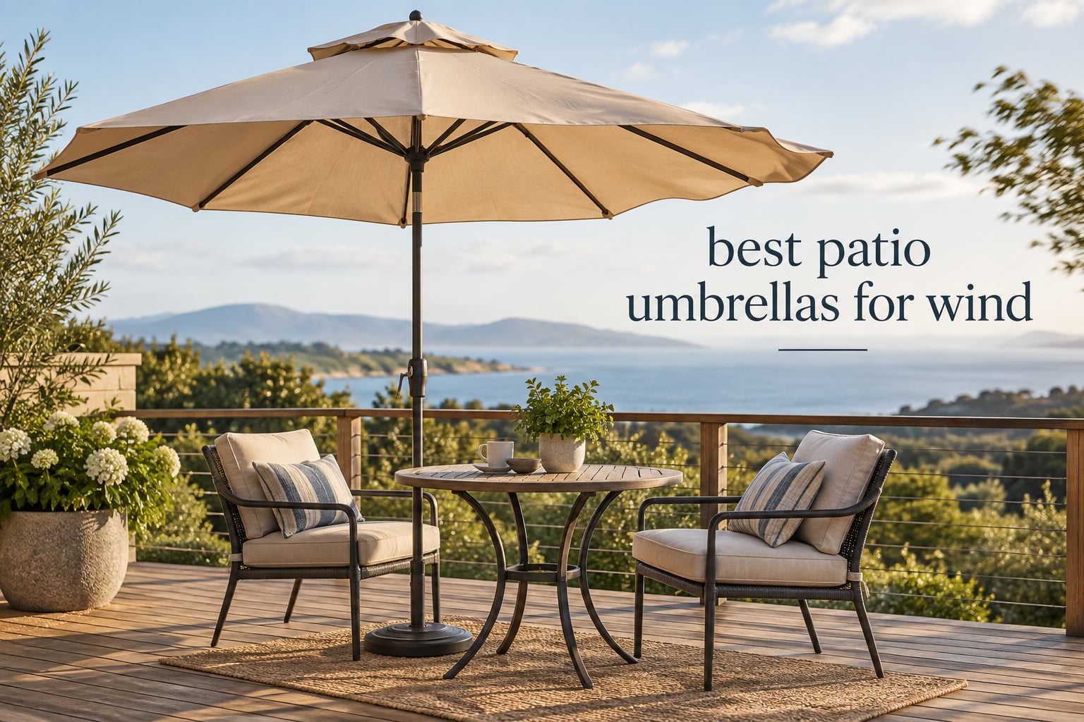best patio umbrellas for wind
