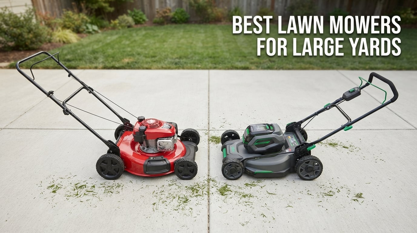 best lawn mowers for large yards