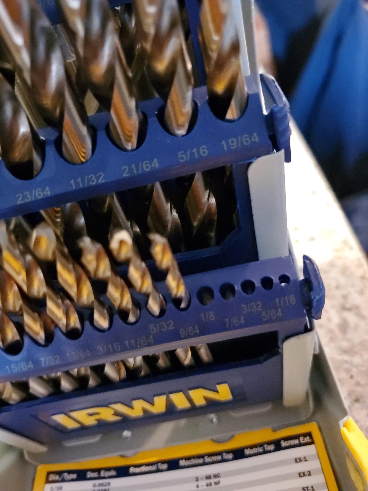 IRWIN Drill Bit Set, M35 Cobalt Alloy Steel Steel, 29-Piece (3018002) customer photo 1