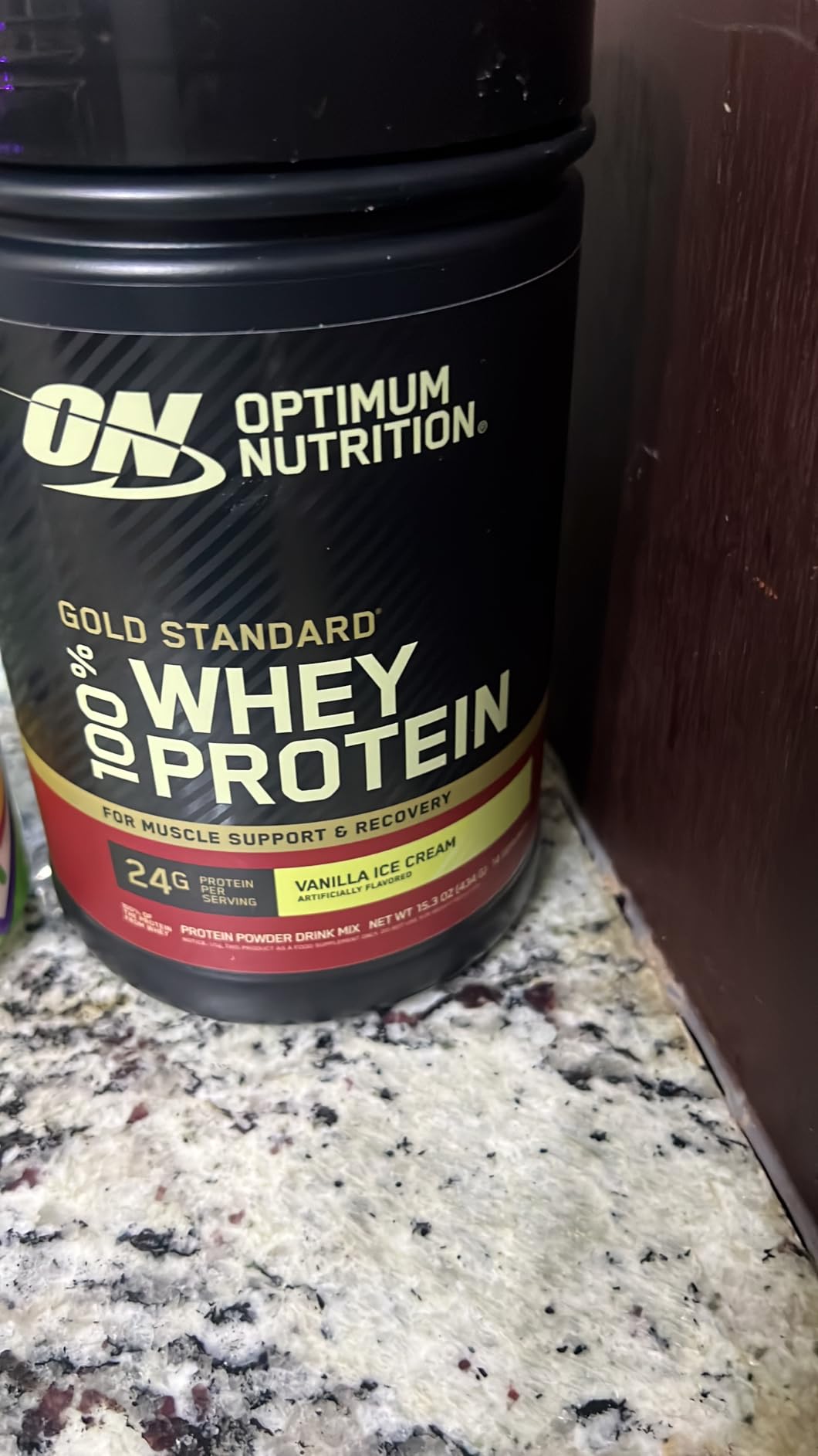 Optimum Nutrition Gold Standard Whey Protein Powder, Vanilla Ice Cream, 2LB customer photo 1