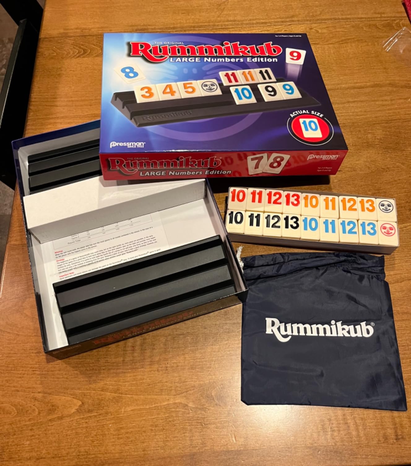 Pressman Rummikub Large Numbers Edition - The Original Rummy Tile Game customer photo 2