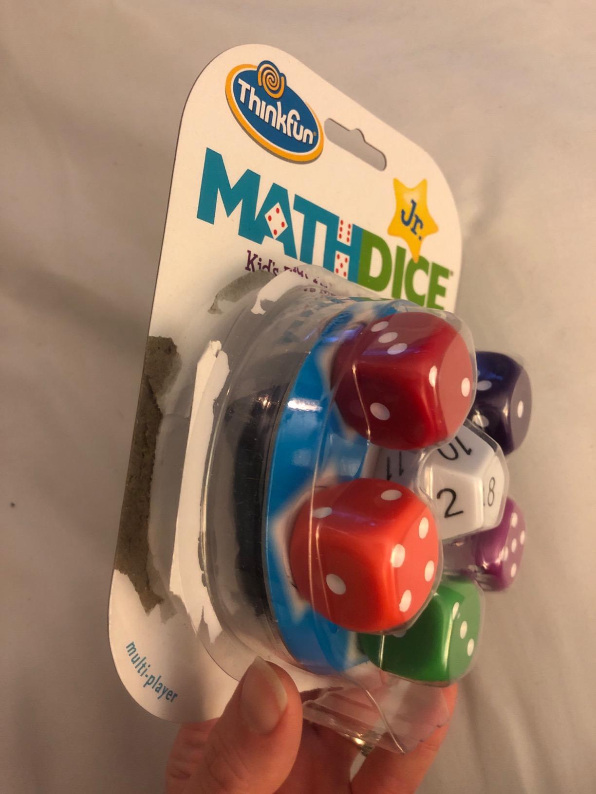 ThinkFun Math Dice Junior Game - Engaging Math Skills Builder | Perfect for Kids Aged 6+ | Aids in Mental Agility | Toy of The Year Nominee customer photo 2