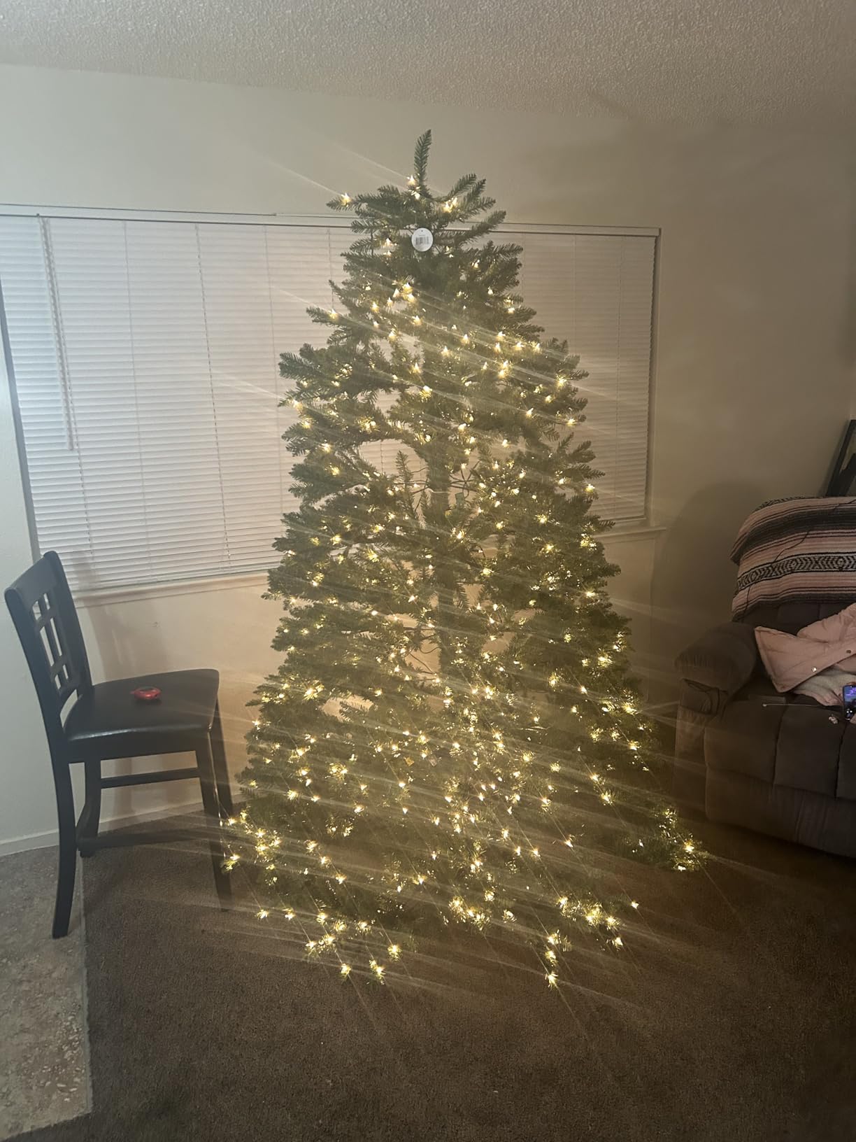 National Tree Company 6.5ft Pre-Lit Dunhill Fir Artificial Christmas Tree customer photo 1