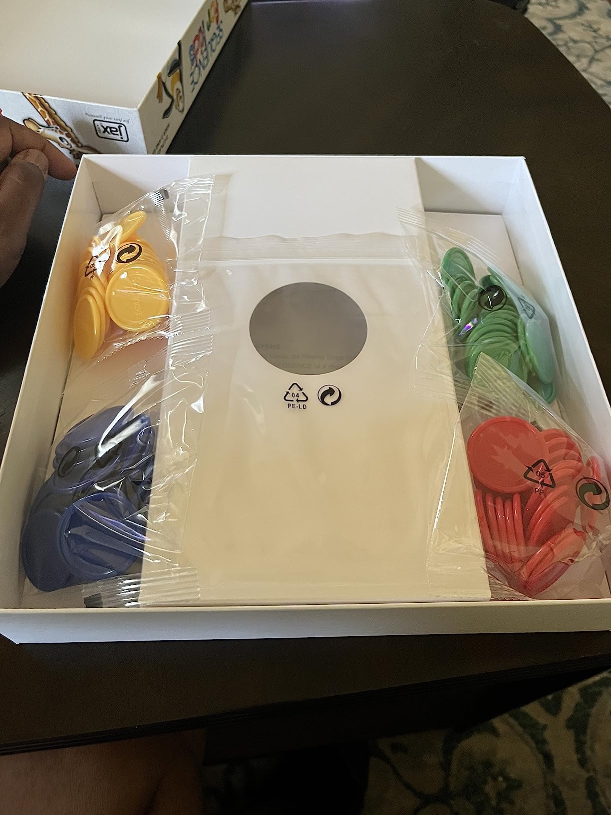 Jax SEQUENCE for Kids -- The 'No Reading Required' Strategy Game by Jax and Goliath, Multi Color, 11 inches (2-4 players) (Packaging May Vary) customer photo 1