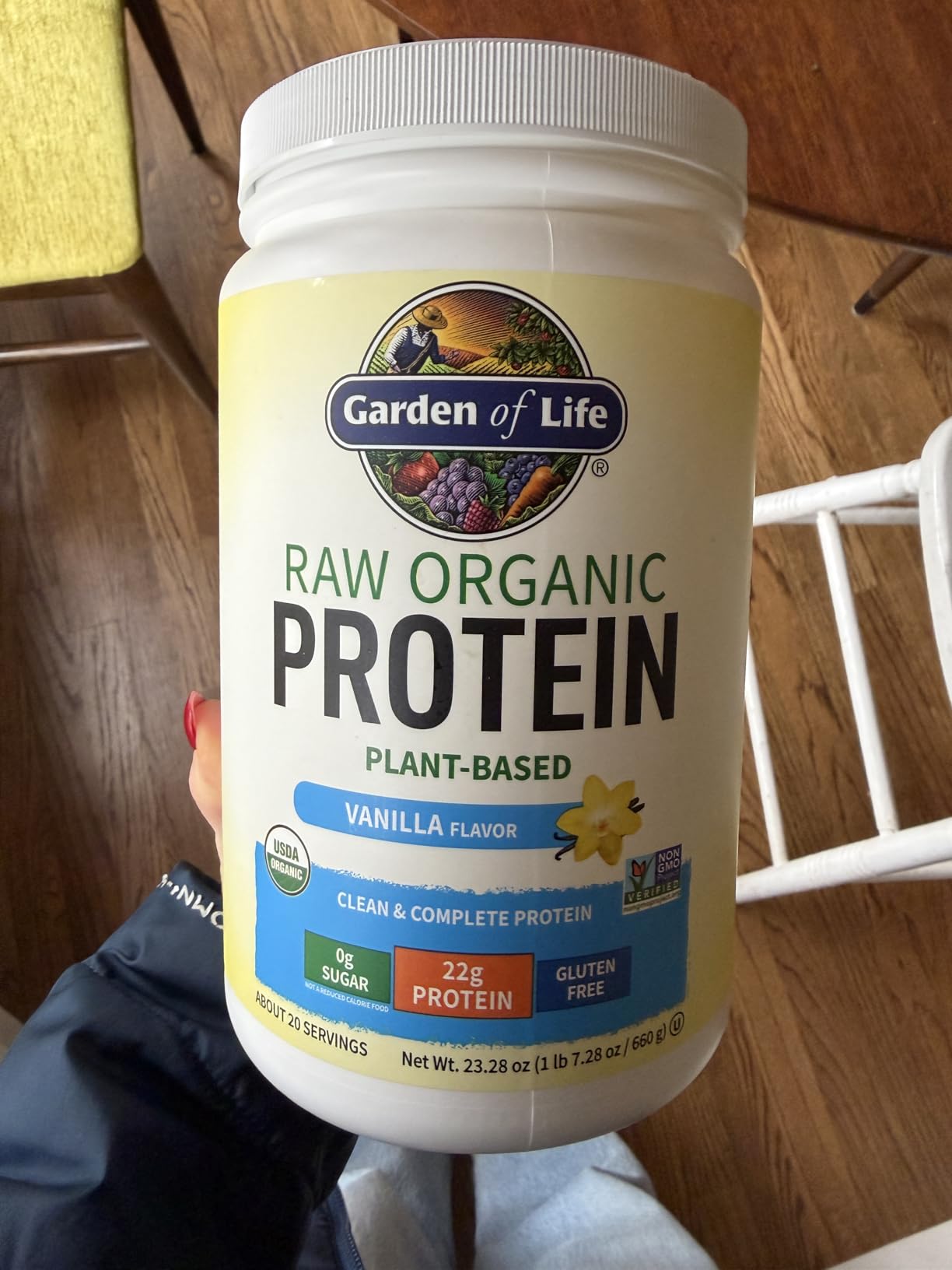 Garden of Life Raw Organic Protein Powder, Vegan, Vanilla, 20 Servings customer photo 2