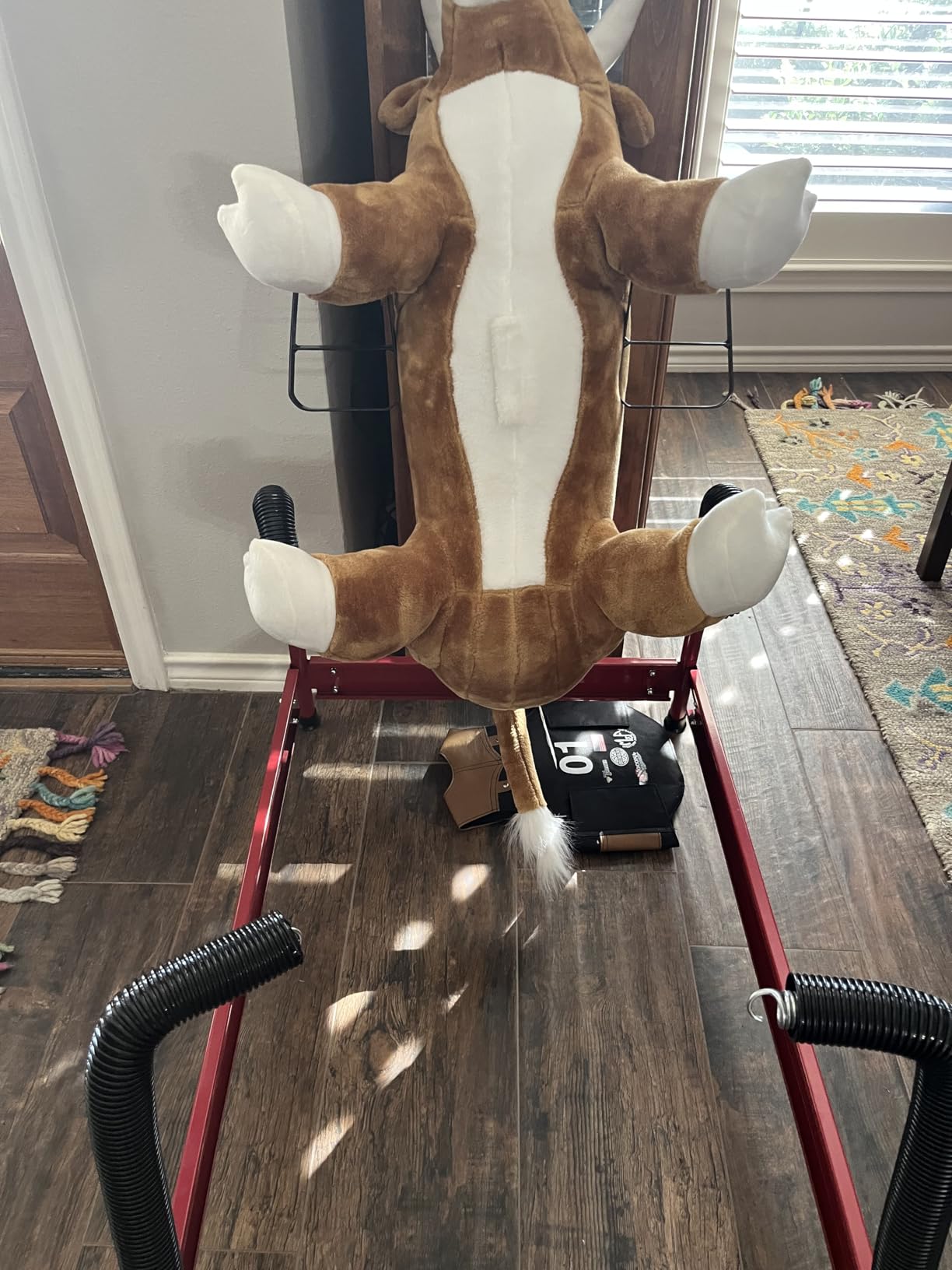 Qaba Kids Spring Rocking Horse Rodeo Bull Style with Realistic Sounds customer photo 1