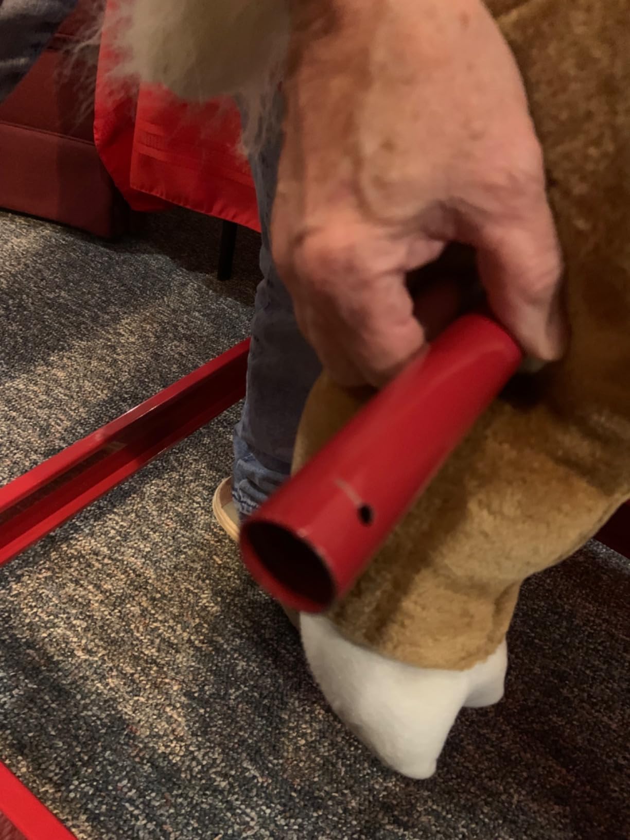 Qaba Kids Spring Rocking Horse Rodeo Bull Style with Realistic Sounds customer photo 2