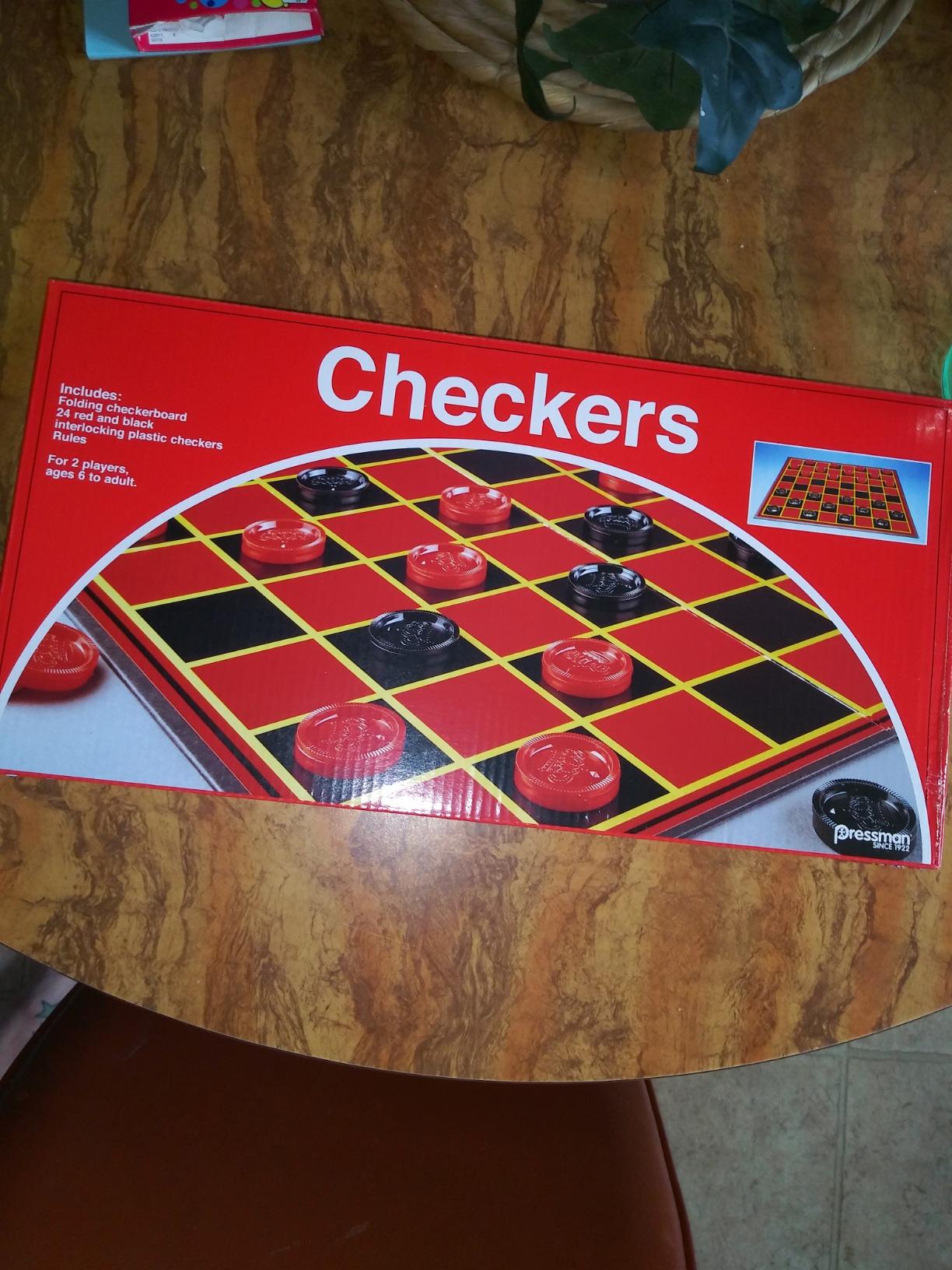 Pressman Checkers -- Classic Game With Folding Board and Interlocking Checkers, 2 Players customer photo 1