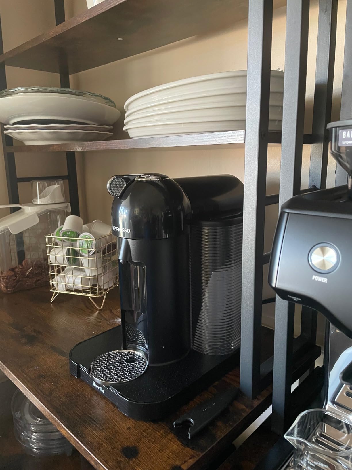 Nespresso Vertuo Coffee and Espresso Maker by Breville, Chrome with Aeroccino Milk Frother customer photo 1