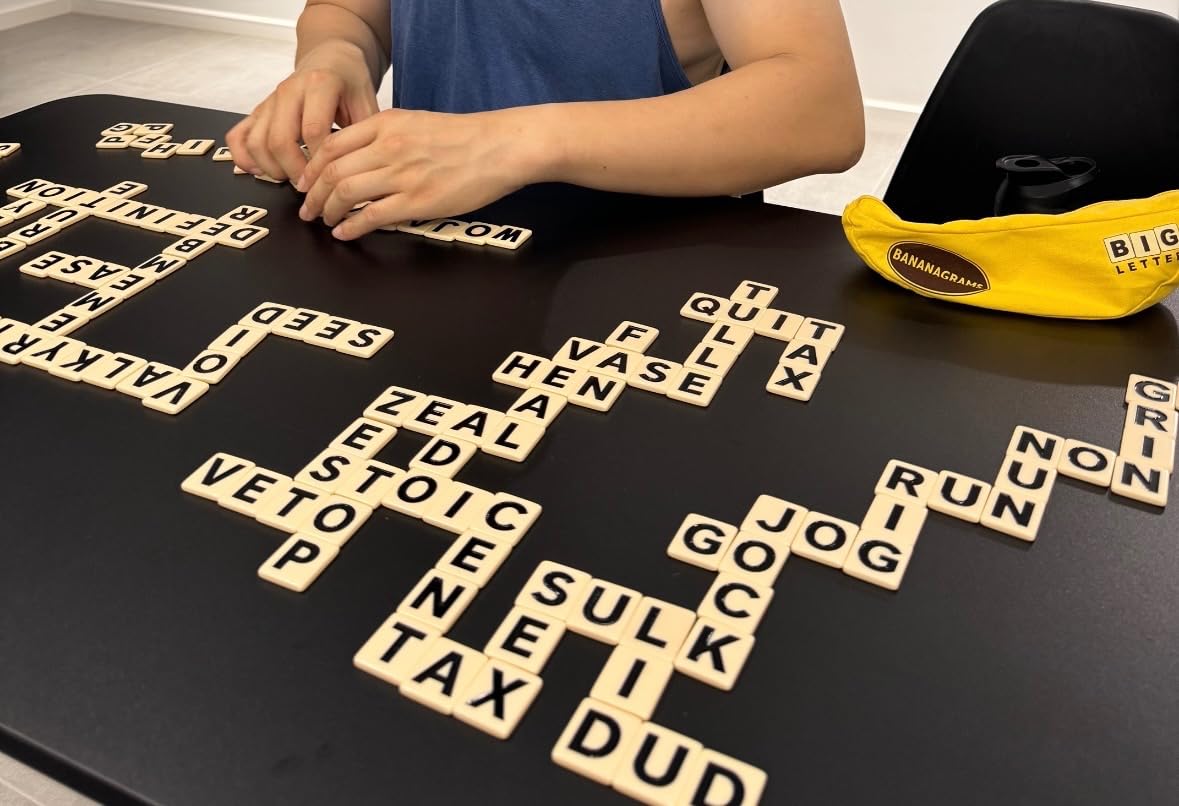 Big Letter BANANAGRAMS: Family Word Game With Easy To See And Handle Letter Tiles customer photo 2