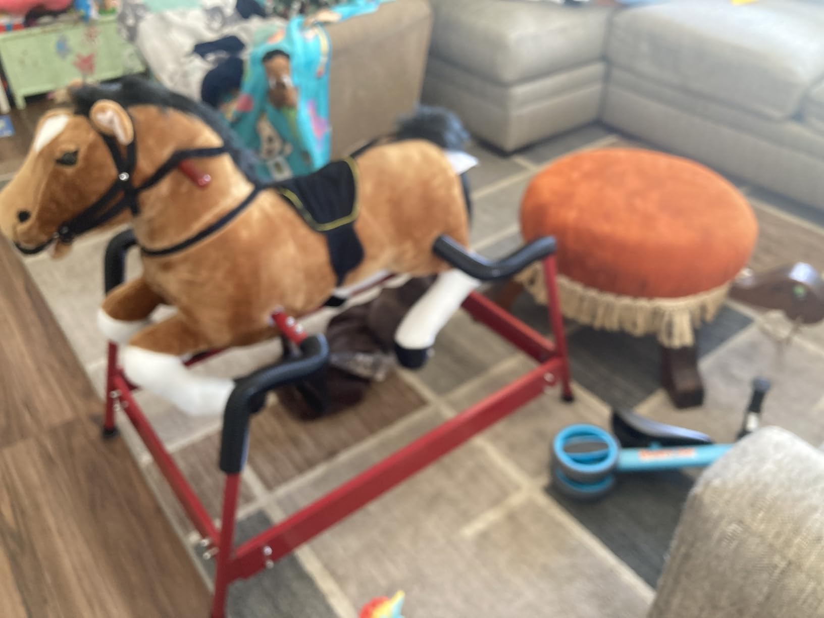 Happy Trails Spring Rocking Horse, Brown, 29” x 11” x 25” customer photo 2