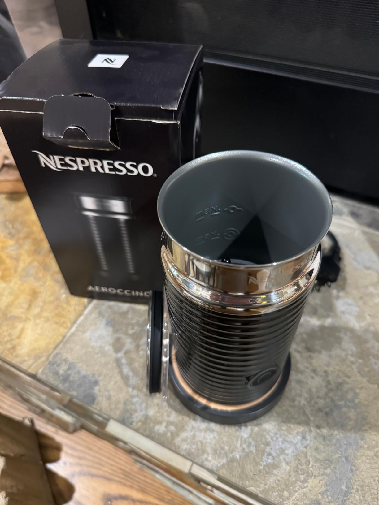 Nespresso Vertuo Plus Deluxe Coffee Machine with Milk Frother, Matte Black customer photo 1
