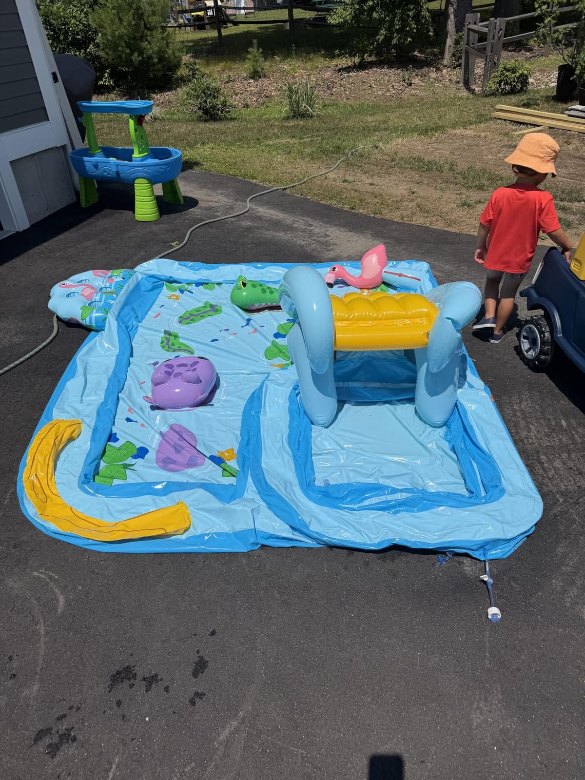 INTEX Jungle Adventure Inflatable Water Slide Park & Kiddie Swimming Pool customer photo 1