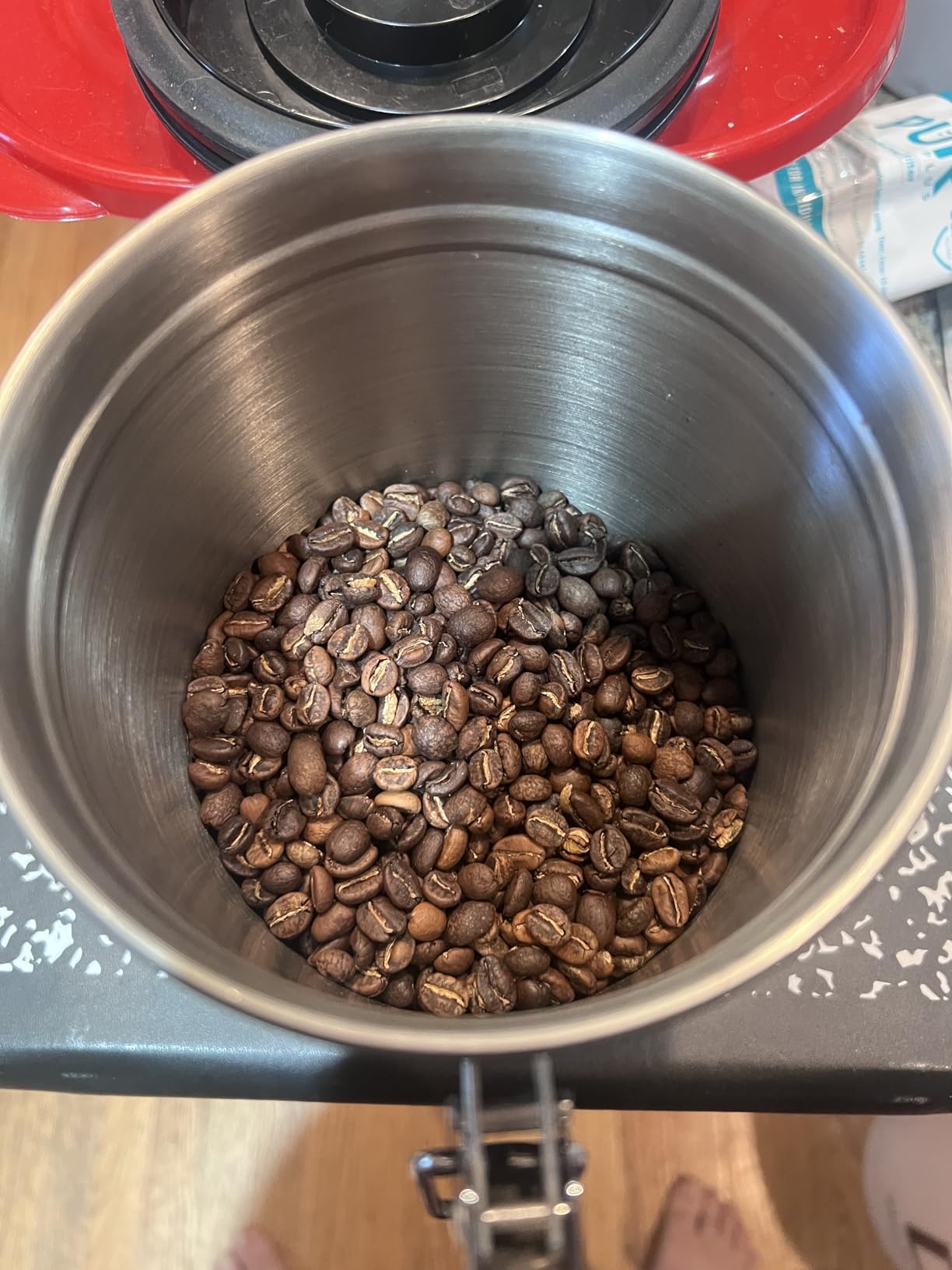 JIAWANSHUN Electric Coffee Bean Roaster Machine for Home Use,1.1lb Capacity customer photo 2