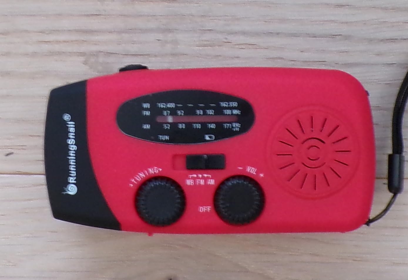RunningSnail Hand Crank Radio with LED Flashlight, for Power Outage customer photo 2