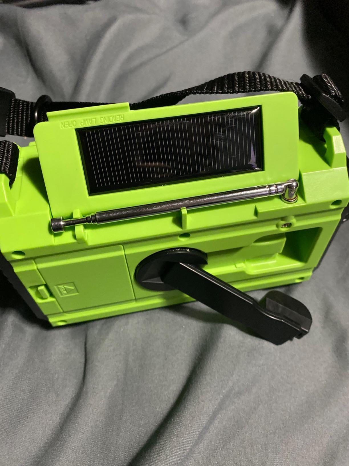Emergency Weather Radio, Portable Solar Hand Crank Radio with NOAA/AM/FM/SW customer photo 1