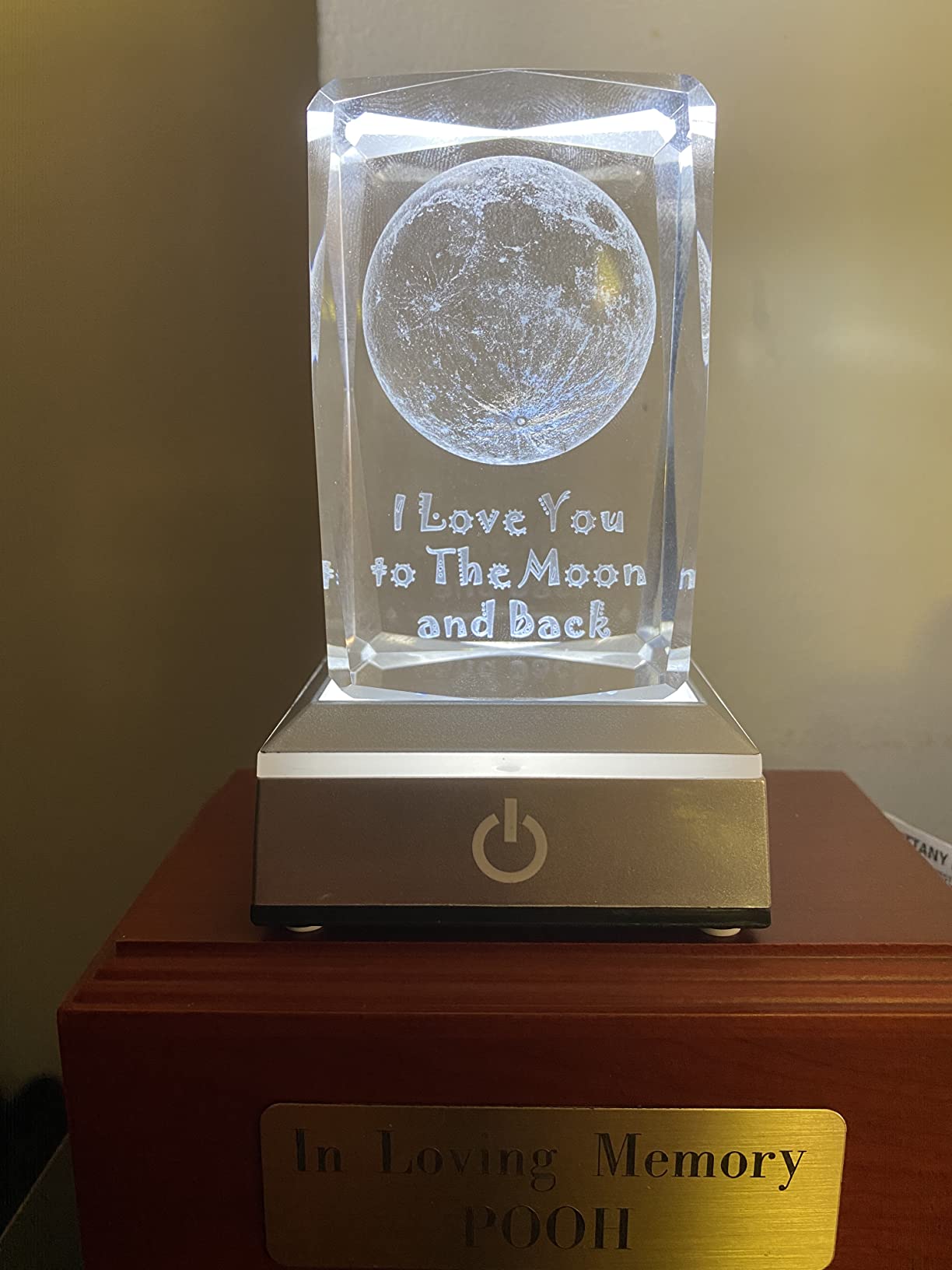 3D Rose Crystal Nightlight,Gifts for Wife Girlfriend Her customer photo 2