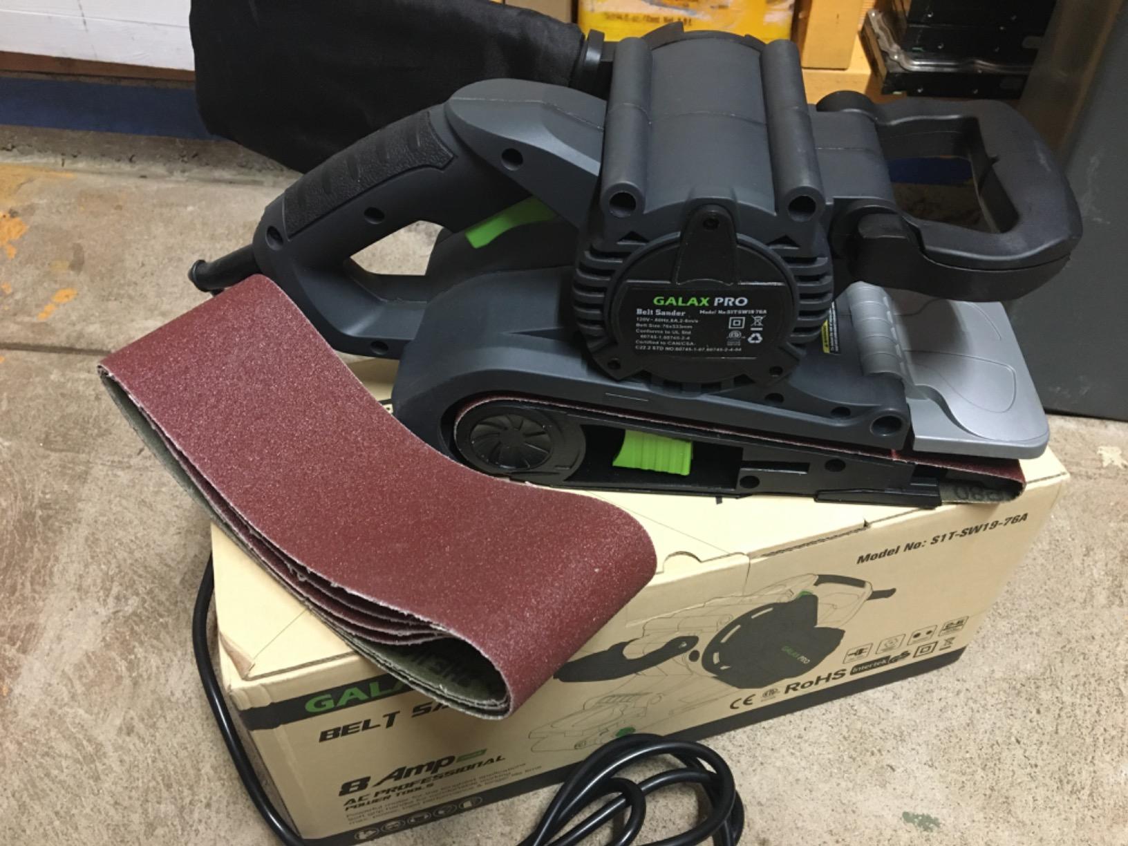 GALAX PRO 8A Belt Sander, 120-380 RPM 6-Variable Speed Settings customer photo 1
